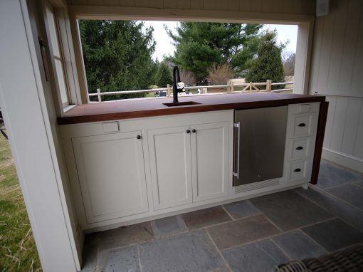 pool wood countertop by jackson built customs