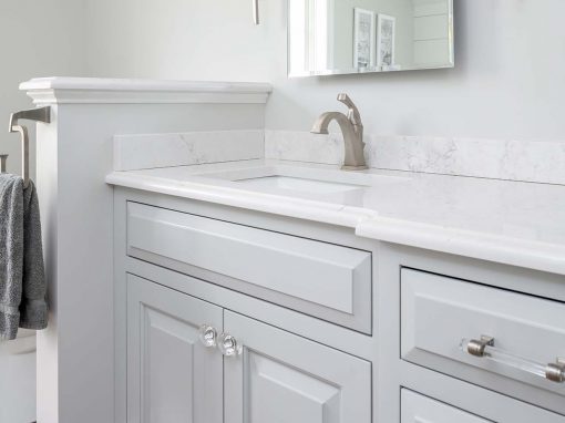 Newtown bathroom cabinets by jackson built customs newtown PA