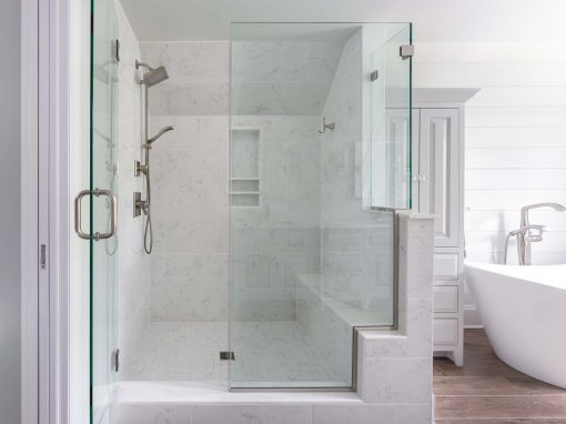 Newtown glass shower by jackson built customs newtown PA